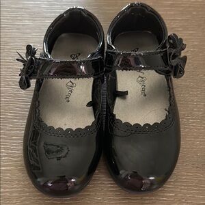 Black Patent Leather Toddler Girls Shoes